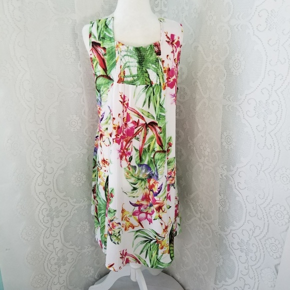 Umgee Flower Design Dress - Picture 7 of 7